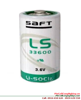 Saft LS33600 _Pin LS33600; Pin nuôi nguồn PLC Saft LS33600 lithium 3.6v D 17000mAh _Xuất xứ Pháp